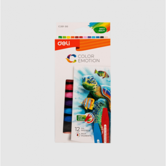 DELI ΛΑΔΟΠΑΣΤΕΛ BLISTER 12ΧΡΩΜΑΤΑ 10x80mm COLORUN DELI ΛΑΔΟΠΑΣΤΕΛ BLISTER 12ΧΡΩΜΑΤΑ 10x80mm COLORUN
